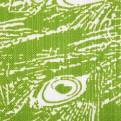 Peacock Green Relief Throw Pillow 12x20