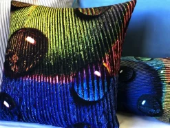 Peacock Splash YPB Throw Pillow 20x20