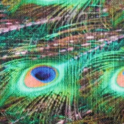 Peacock Tail Throw Pillow 12x20