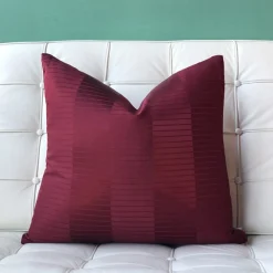 Pinctada Pearl Burgundy Red Throw Pillow 19x19