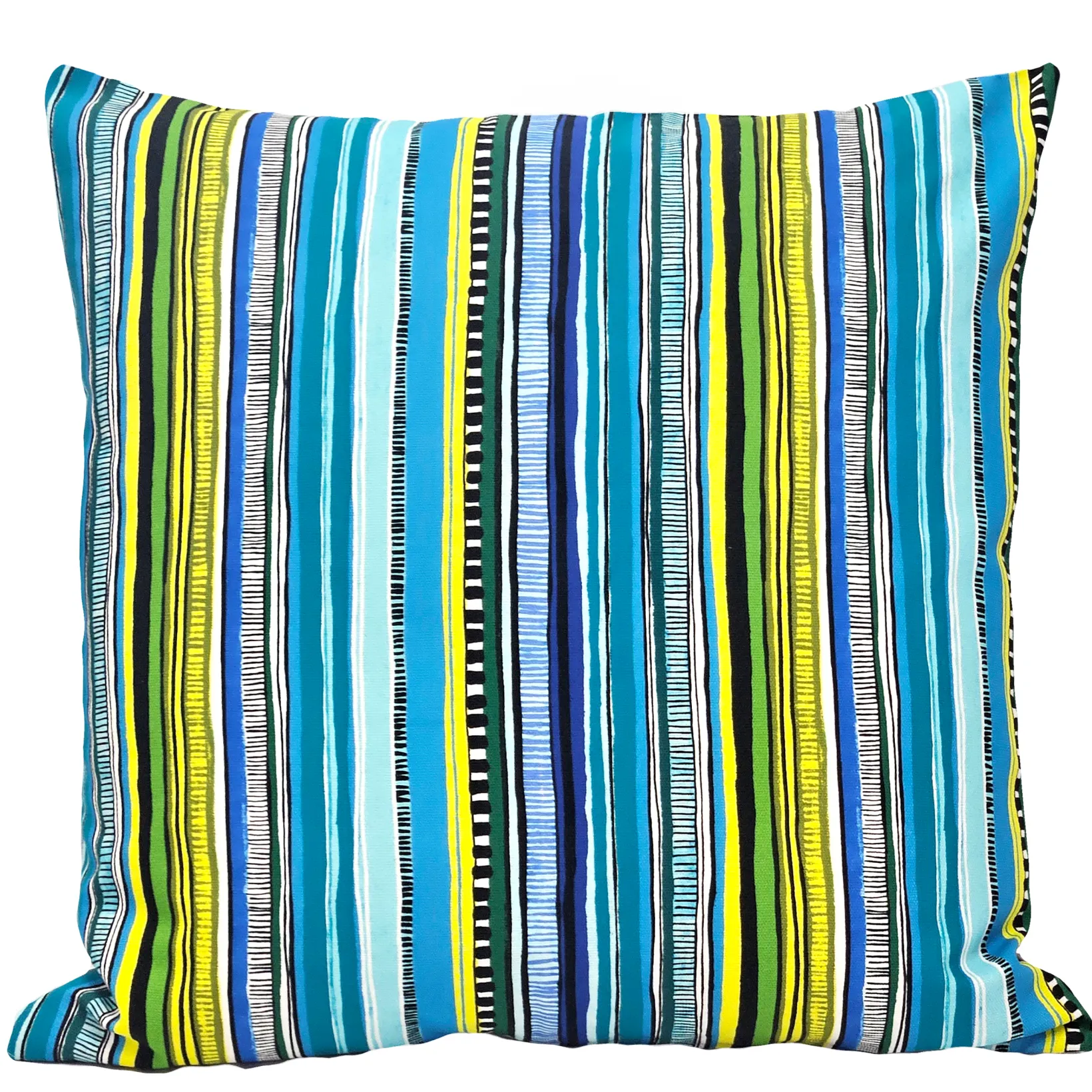 Power Stripe Fiesta Throw Pillow 25x25