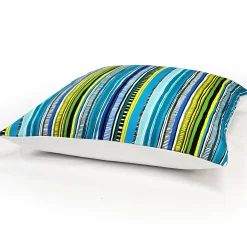 Power Stripe Fiesta Throw Pillow 25x25