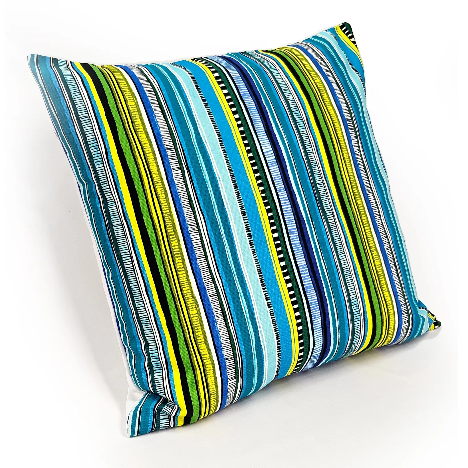 Power Stripe Fiesta Throw Pillow 25x25