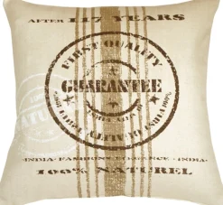 Quality Guarantee Brown Print Throw Pillow