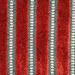 Rockefeller Lava Red Velvet Throw Pillow 20x20