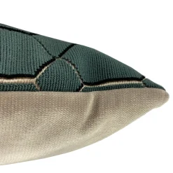 Romo Pendant Teal Throw Pillow 12x20