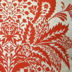 Rustic Floral Orange 20x20 Throw Pillow