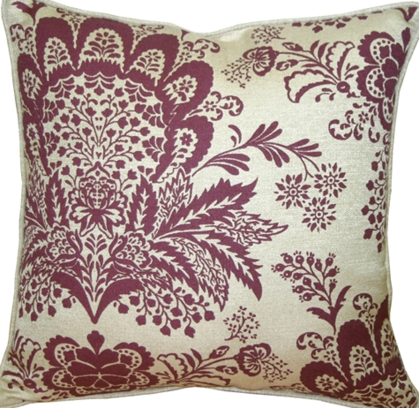 Rustic Floral Purple 20x20 Throw Pillow