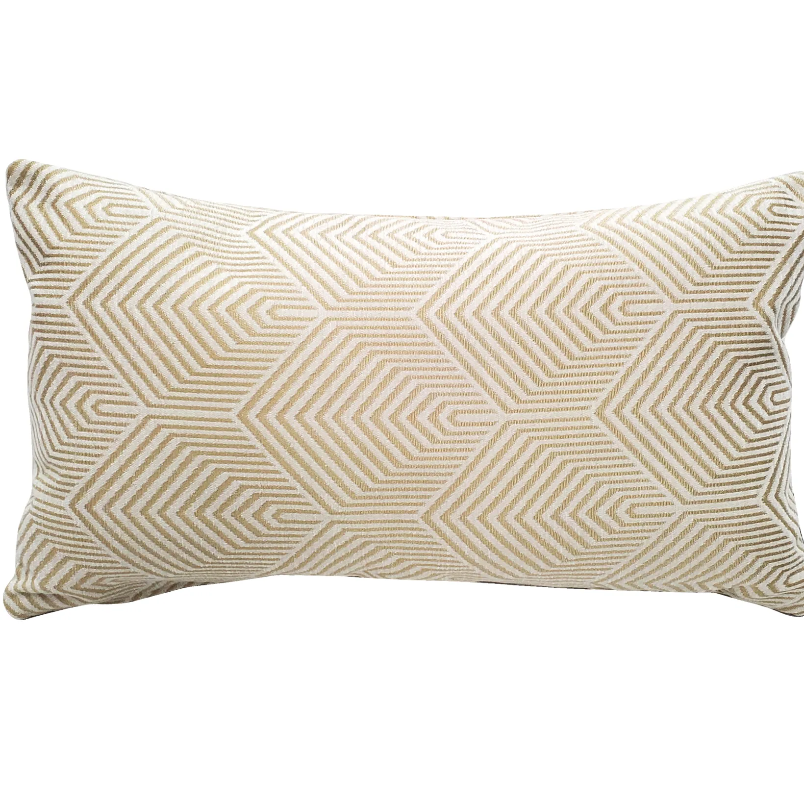 Sahara Cream and Gold Textured Throw Pillow 12x20