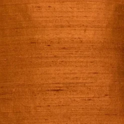 Sankara Copper Orange Silk Throw Pillow 16x16