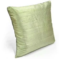 Sankara Laurel Mint Silk Throw Pillow 16x16