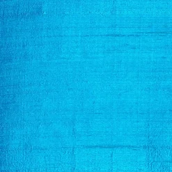 Sankara Peacock Blue Silk Throw Pillow 18x18