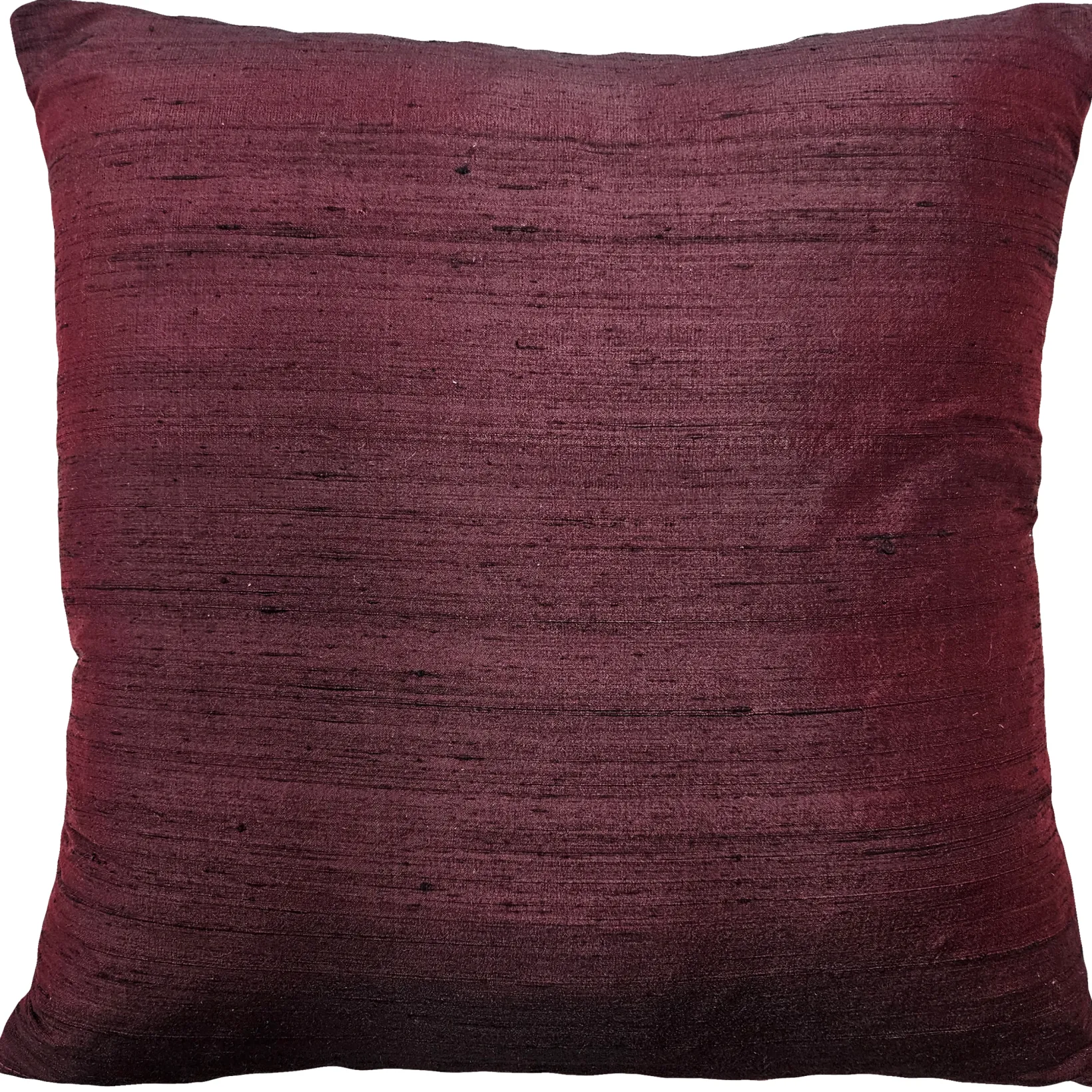Sankara Wine Silk Throw Pillow 16x16