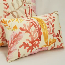 Sea Garden Pink Throw Pillow 12X20