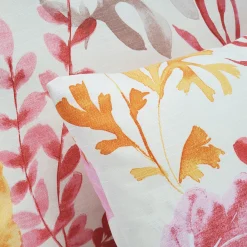 Sea Garden Pink Throw Pillow 12X20