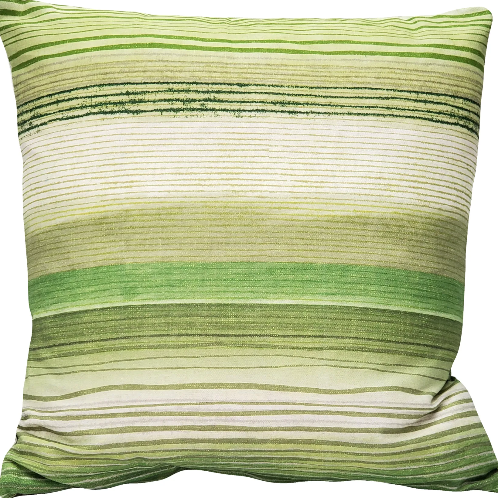Sedona Stripes Green Throw Pillow 20x20