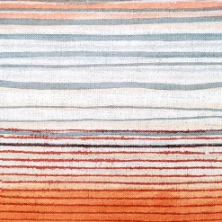 Sedona Stripes Orange Throw Pillow 17x17