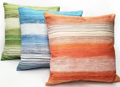 Sedona Stripes Orange Throw Pillow 20x20