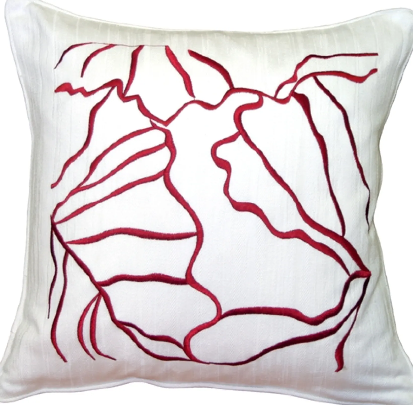 Summer Breeze Red 20x20 Throw Pillow