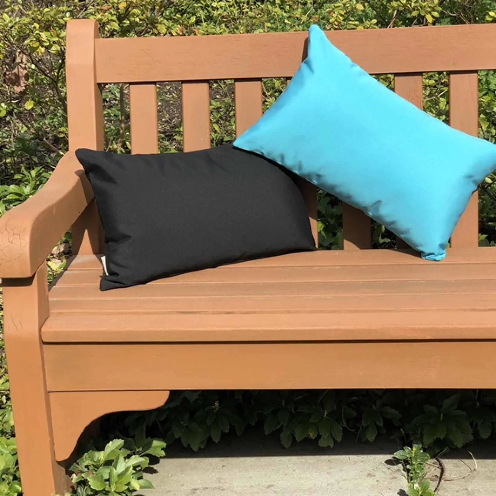 Sunbrella Aruba Turquoise 12x19 Outdoor Pillow