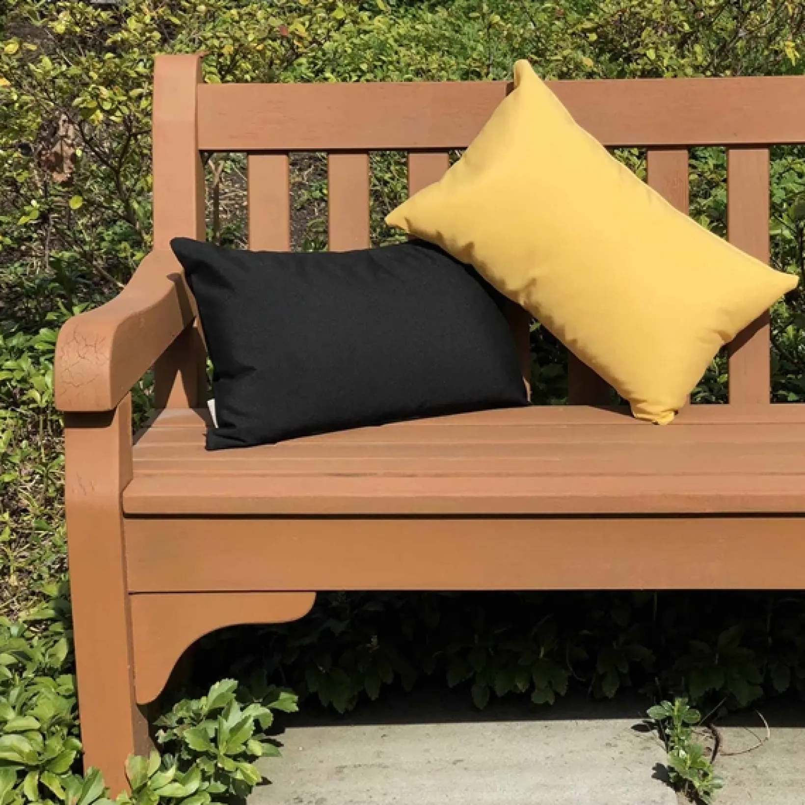Sunbrella Buttercup Yellow 12x19 Outdoor Pillow