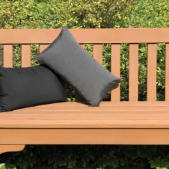 Sunbrella Coal Black 12x19 Outdoor Pillow