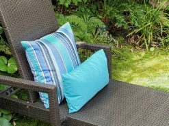 Sunbrella Dolce Oasis Stripes 20x20 Outdoor Pillow