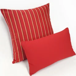 Sunbrella Harwood Crimson Outdoor Pillow 20x20