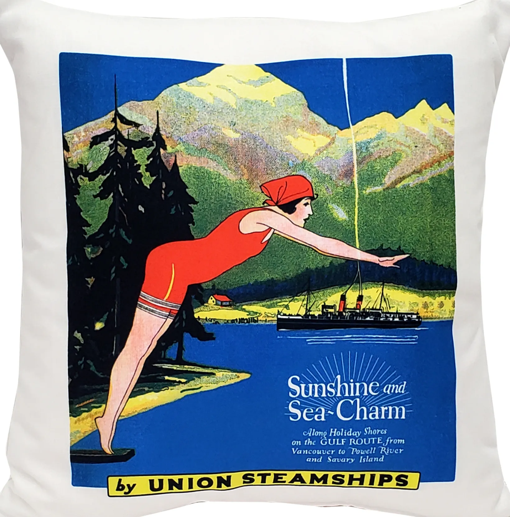 Sunshine and Sea-Charm Throw Pillow 20x20