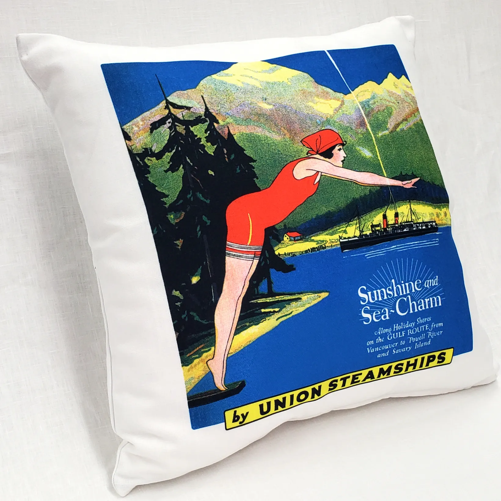 Sunshine and Sea-Charm Throw Pillow 20x20