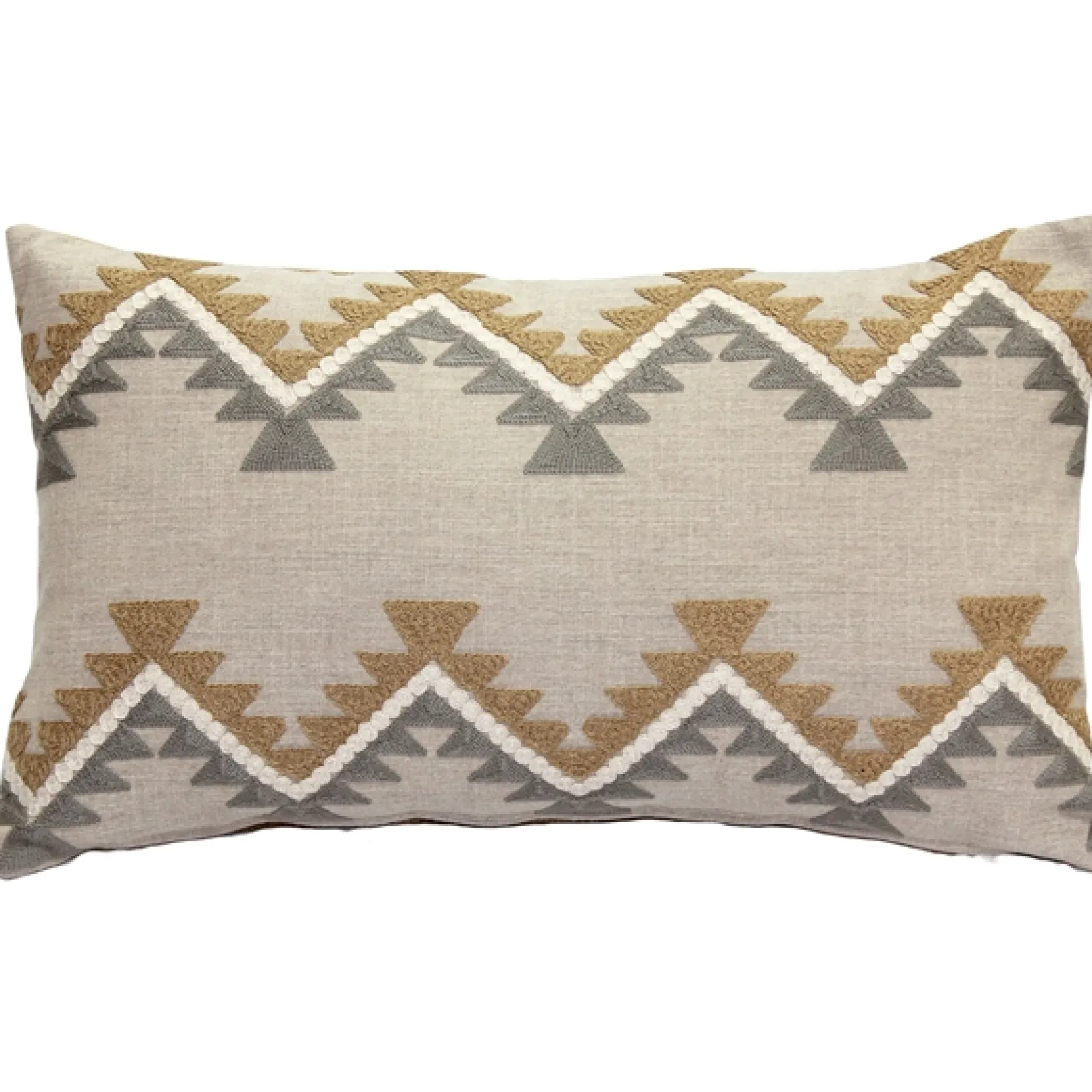 Tulum Ranch Embroidered Throw Pillow 12x20