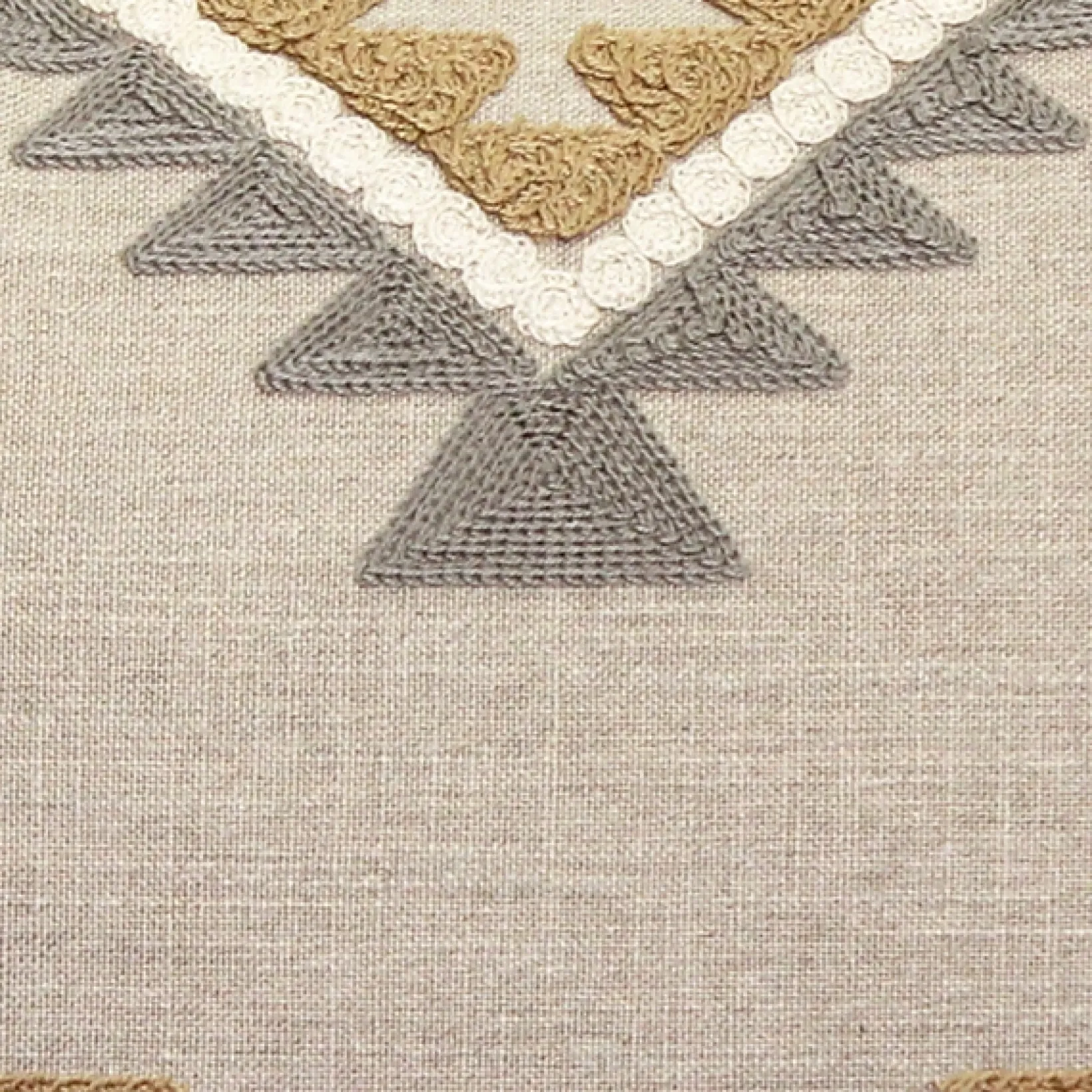 Tulum Ranch Embroidered Throw Pillow 12x20