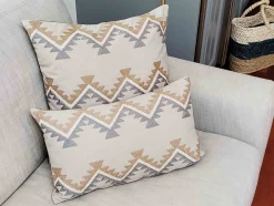 Tulum Ranch Embroidered Throw Pillow 12x20