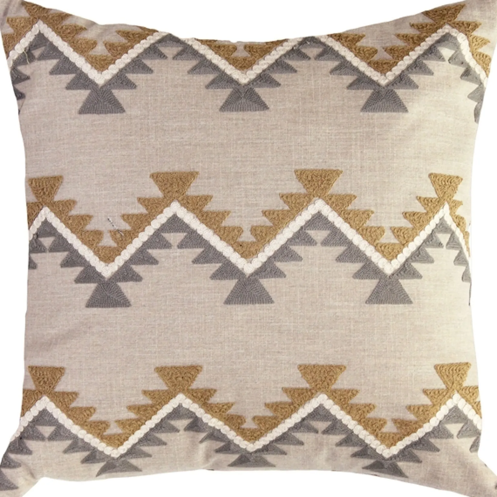 Tulum Ranch Embroidered Throw Pillow 20x20