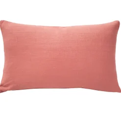 Tuscany Linen Deep Blush Throw Pillow 12x19