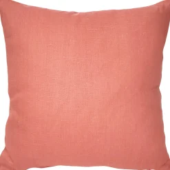 Tuscany Linen Deep Blush Throw Pillow 20x20