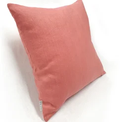 Tuscany Linen Deep Blush Throw Pillow 17x17
