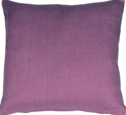 Tuscany Linen Purple Throw Pillow 20x20