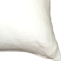 Tuscany Linen White Throw Pillow 20x20