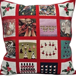 Twelve Days of Christmas Throw Pillow