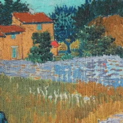 Van Gogh Farmhouse in Provence Throw Pillow