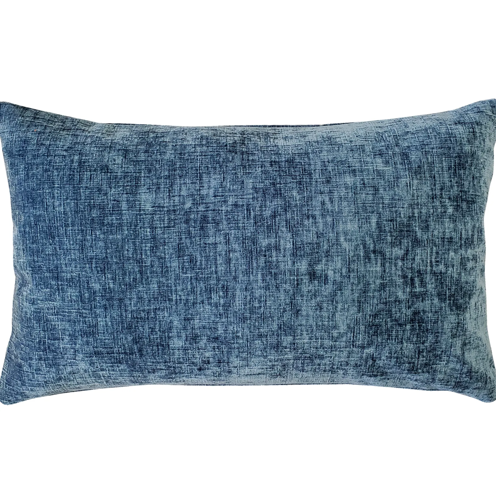 Venetian Velvet Aegean Blue Throw Pillow 12x20