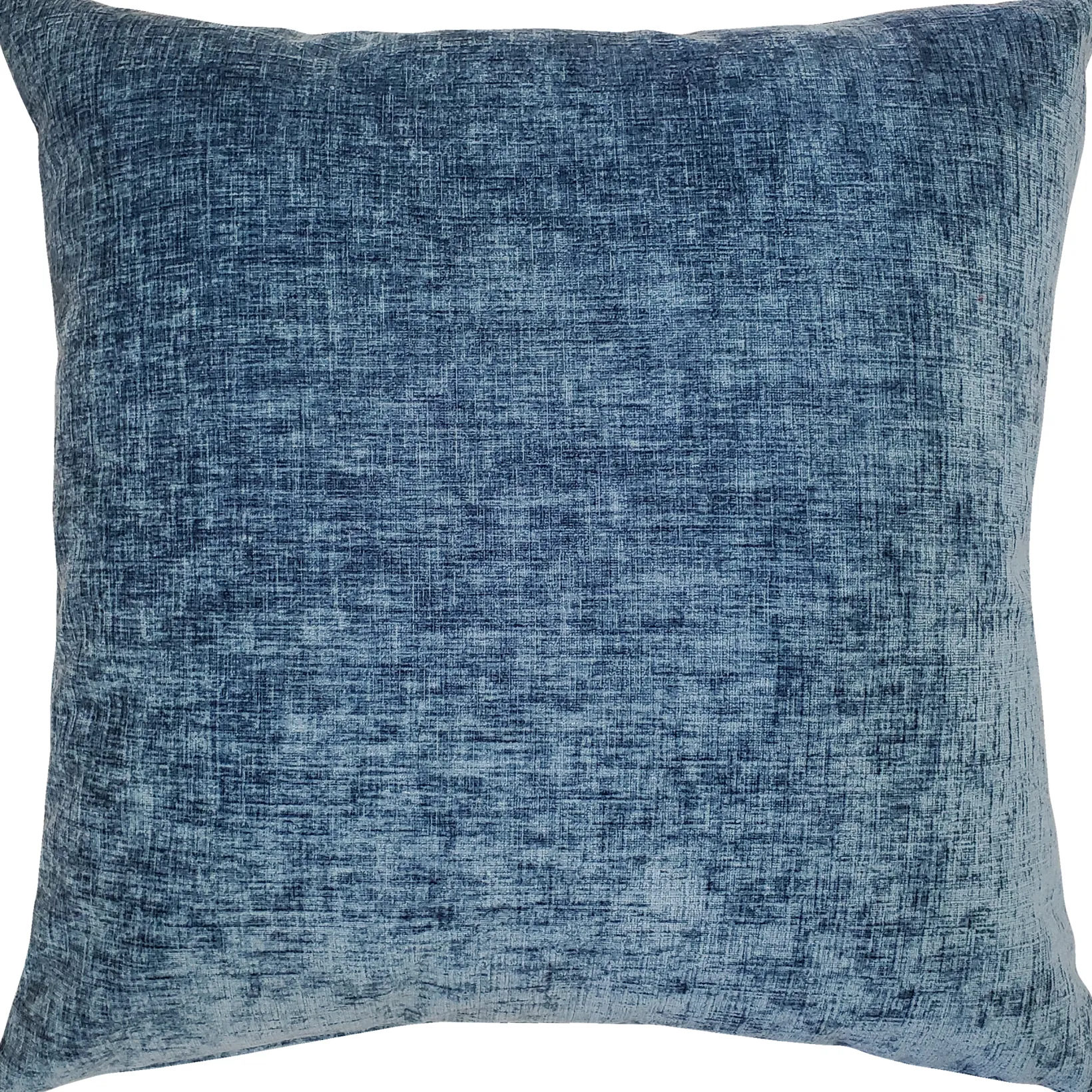 Venetian Velvet Aegean Blue Throw Pillow 17x17