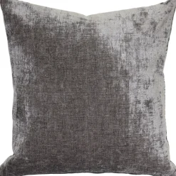 Visconti Gray Chenille Throw Pillow 17x17
