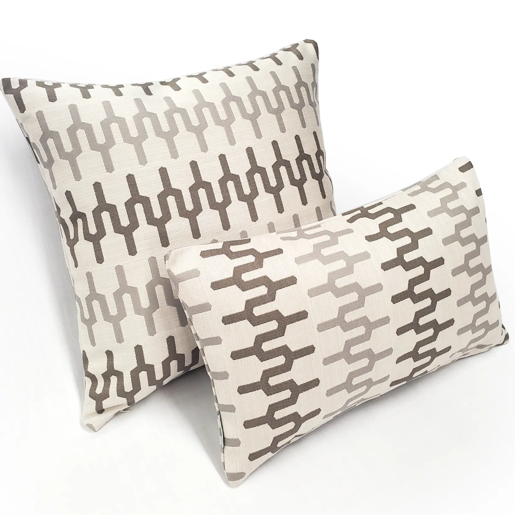 Wake Stone Edge Geometric Outdoor Pillow 19x19