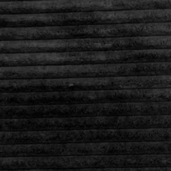 Wide Wale Corduroy 12x20 Black Throw Pillow