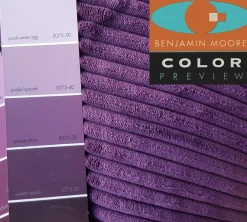 Wide Wale Corduroy 18x18 Purple Throw Pillow