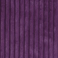 Wide Wale Corduroy 22x22 Purple Throw Pillow