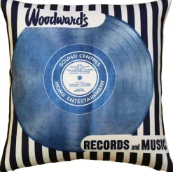 Woodward's Records and Music Throw Pillow