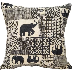 Zakouma Elephant Throw Pillow 20x20